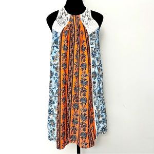 Xhilaration Sleeveless Lace and Floral Dress